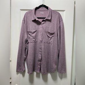 Eddie Bauer button down knit shirt tall